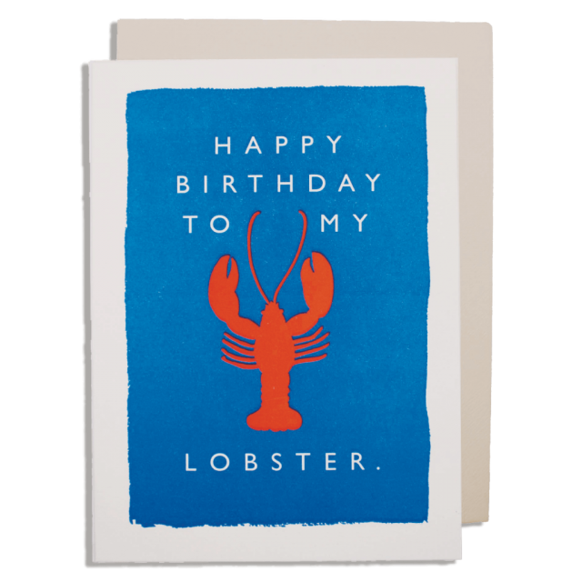 Lobster Birthday Card