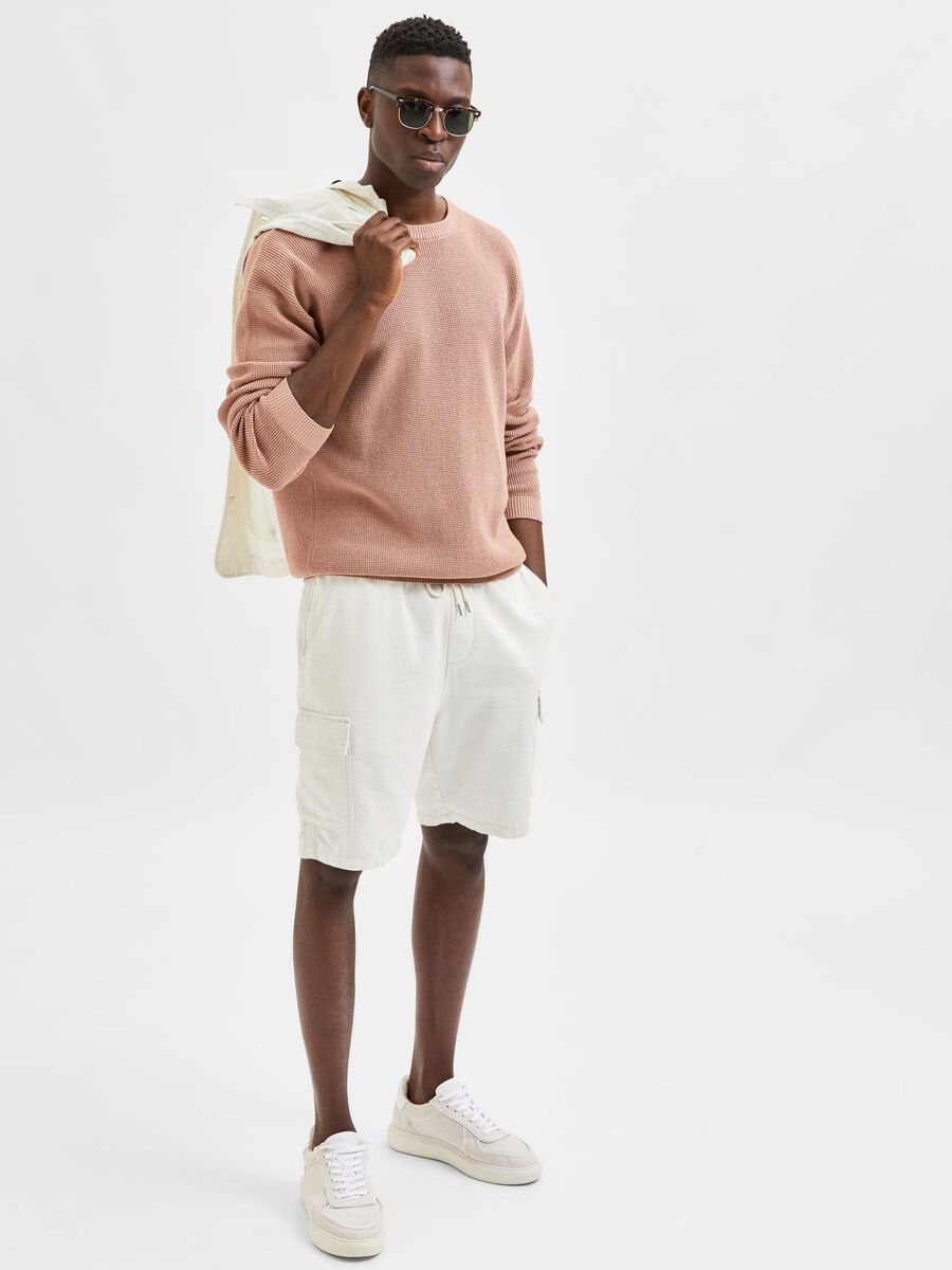 LOOSE FIT PORTLAND SHORTS - Egret