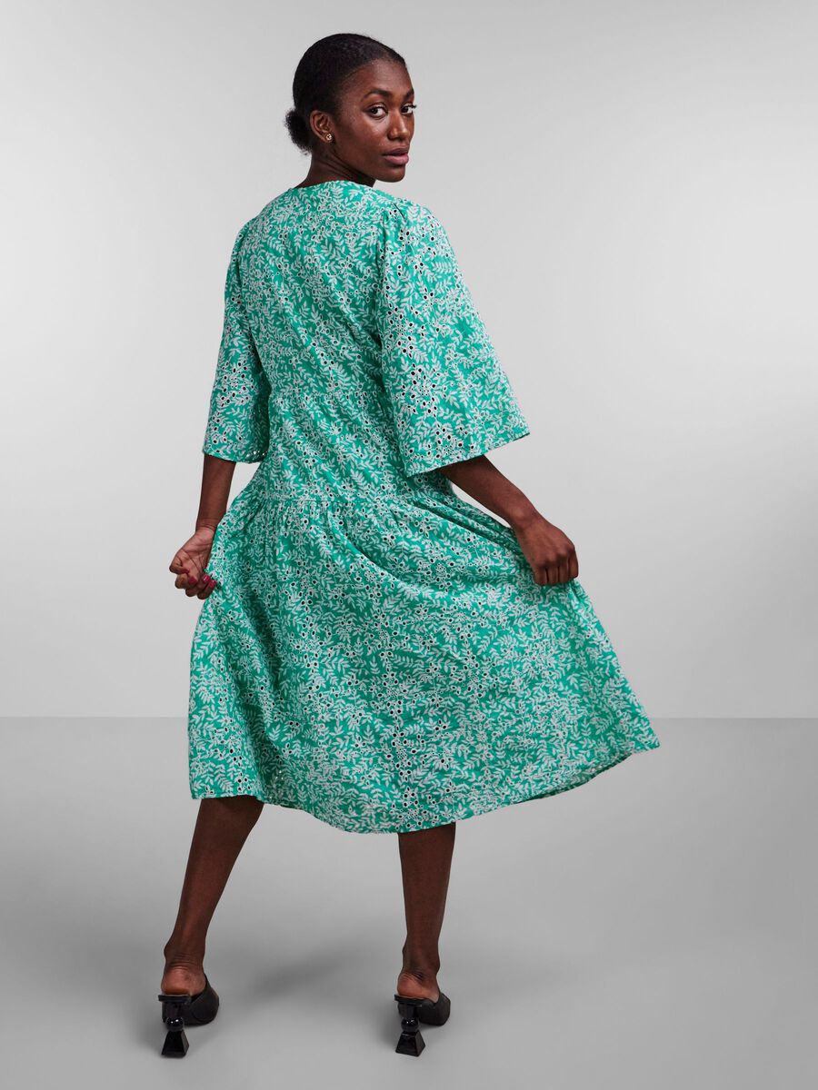 YASFLICK WRAP DRESS - Simply Green