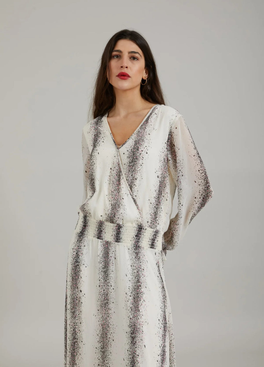 CC STRIPED SPLASH DRESS