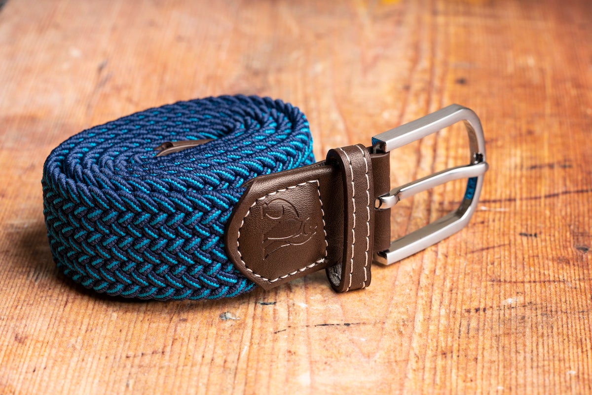 Recycled Woven Belt - Royal Blue/ Fine Weave