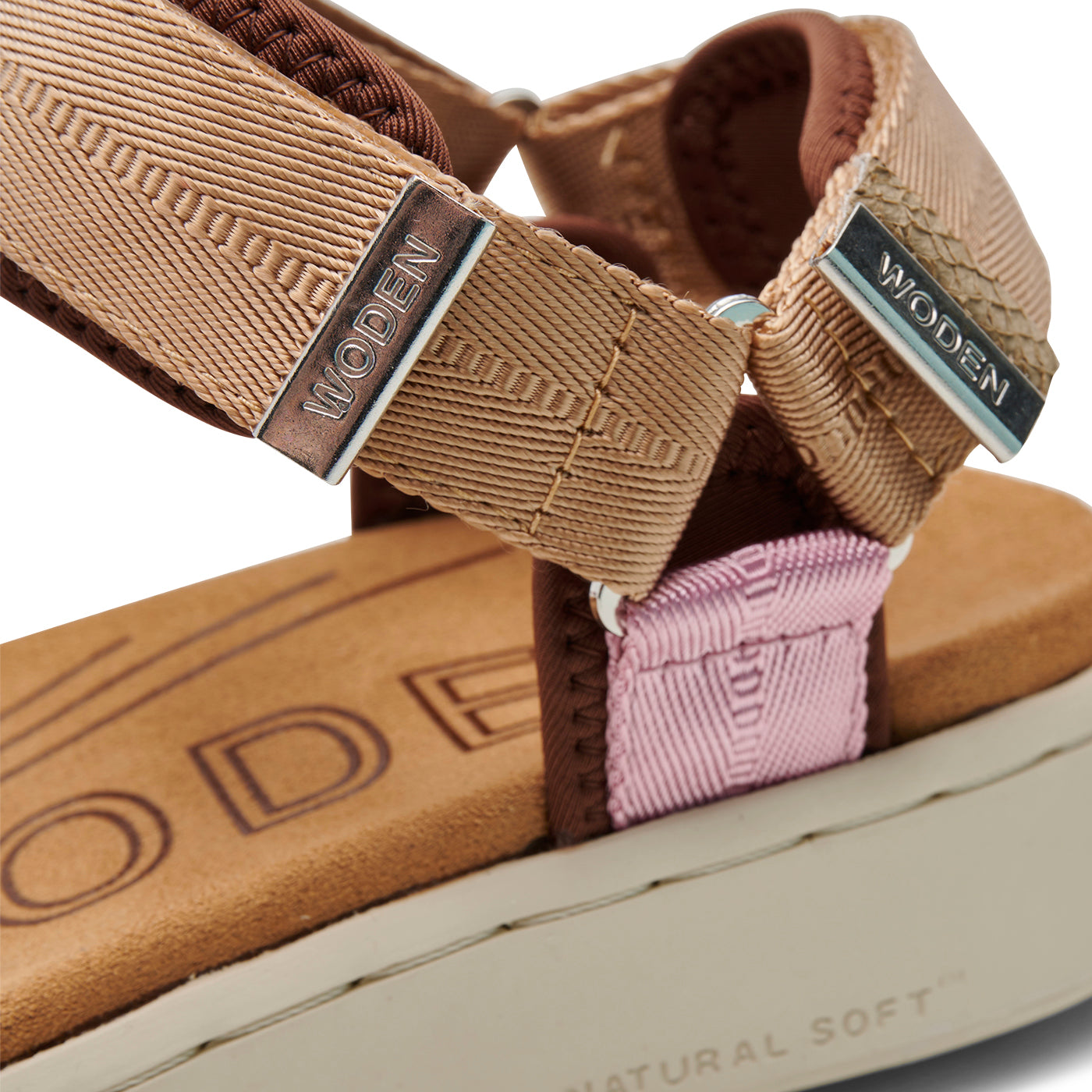 Line Sandals - multi rose