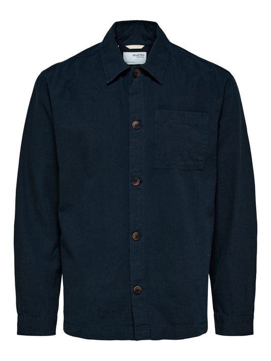 LOOSEBLAS-LINEN OVERSHIRT