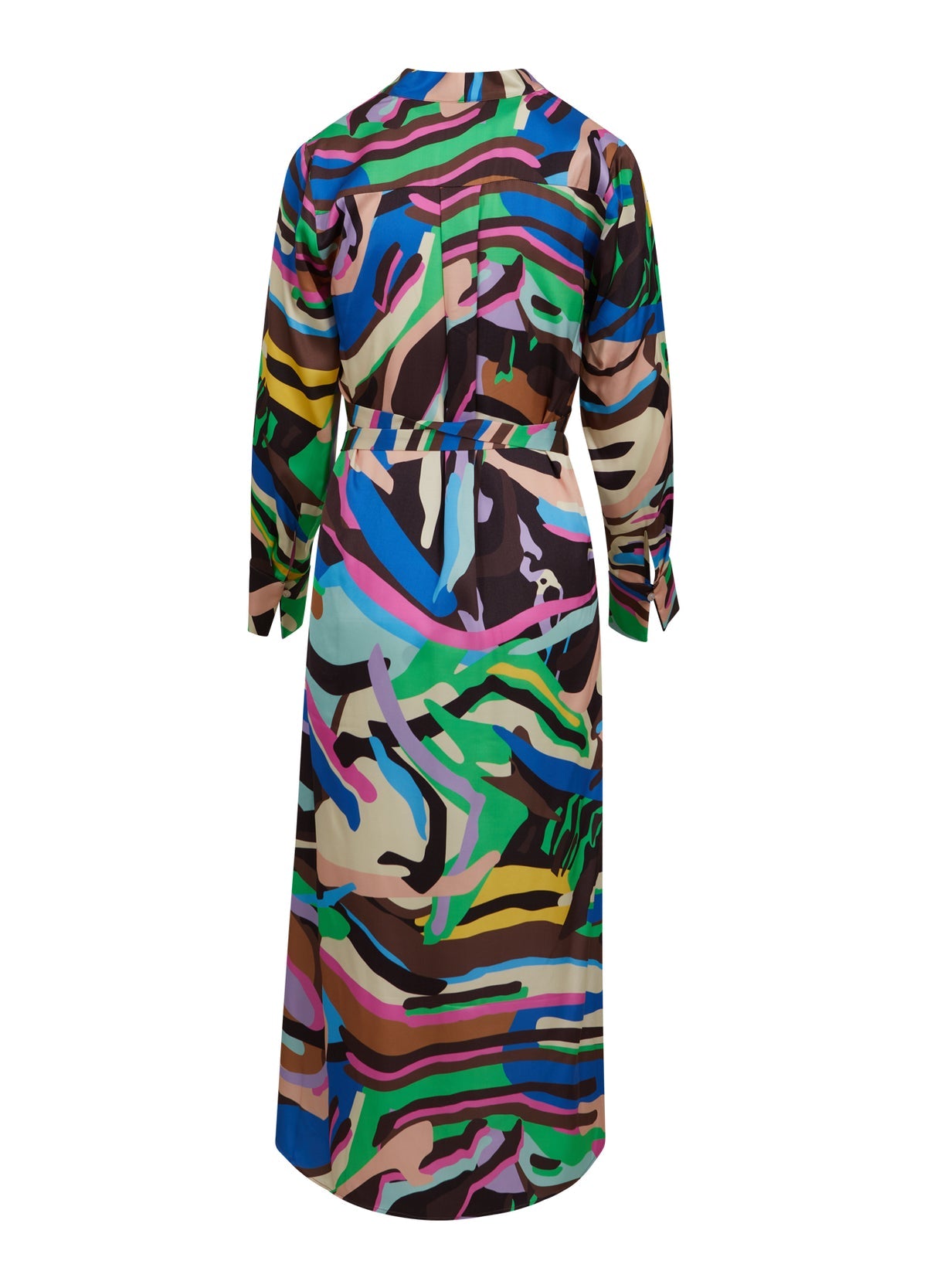 Dress In Multicolour Zebra Print