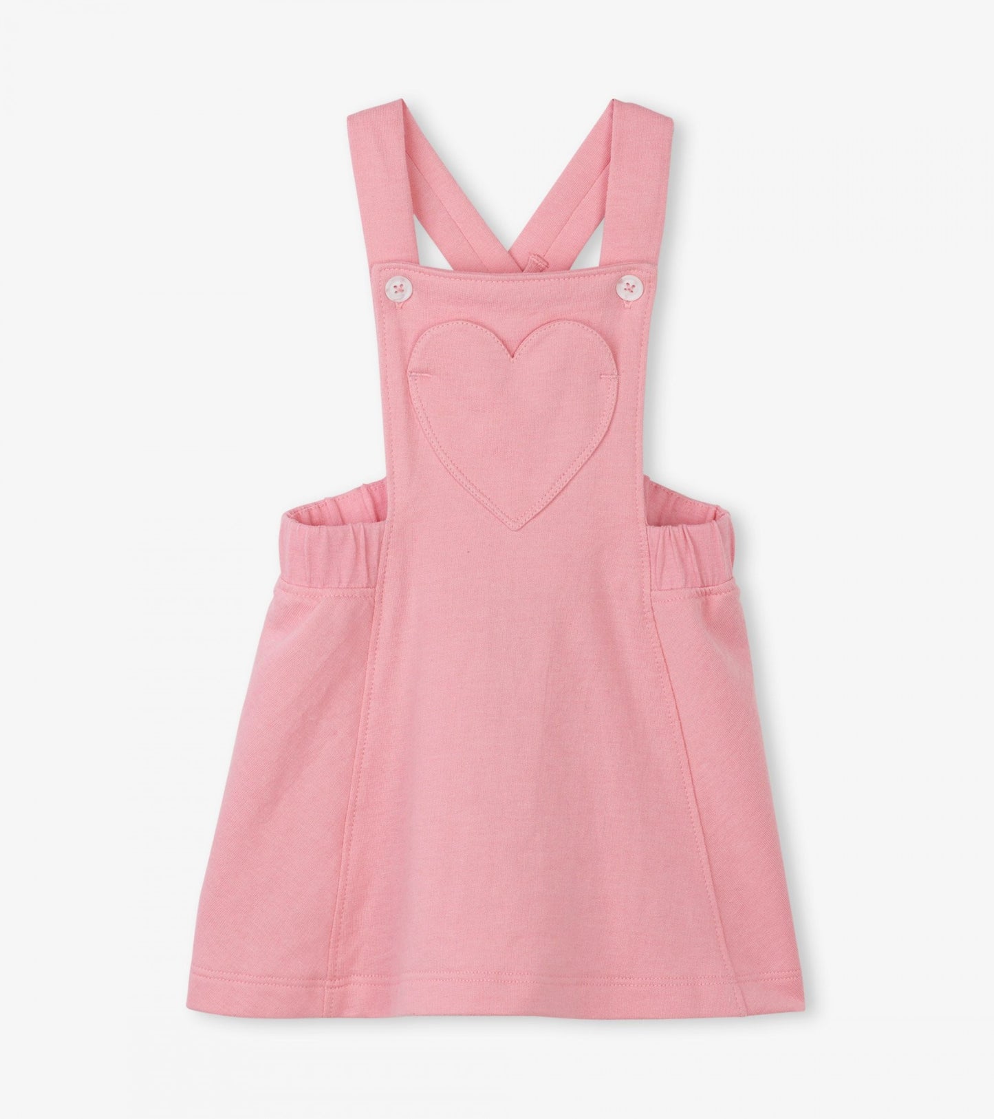 sweetheart pink baby pinafore