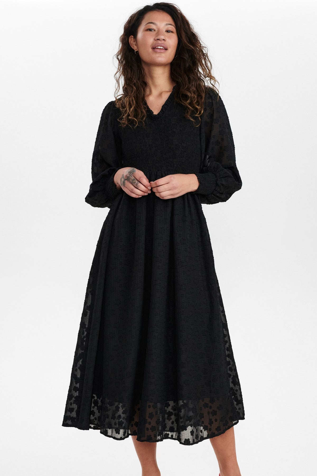 NUEDDY DRESS - Caviar