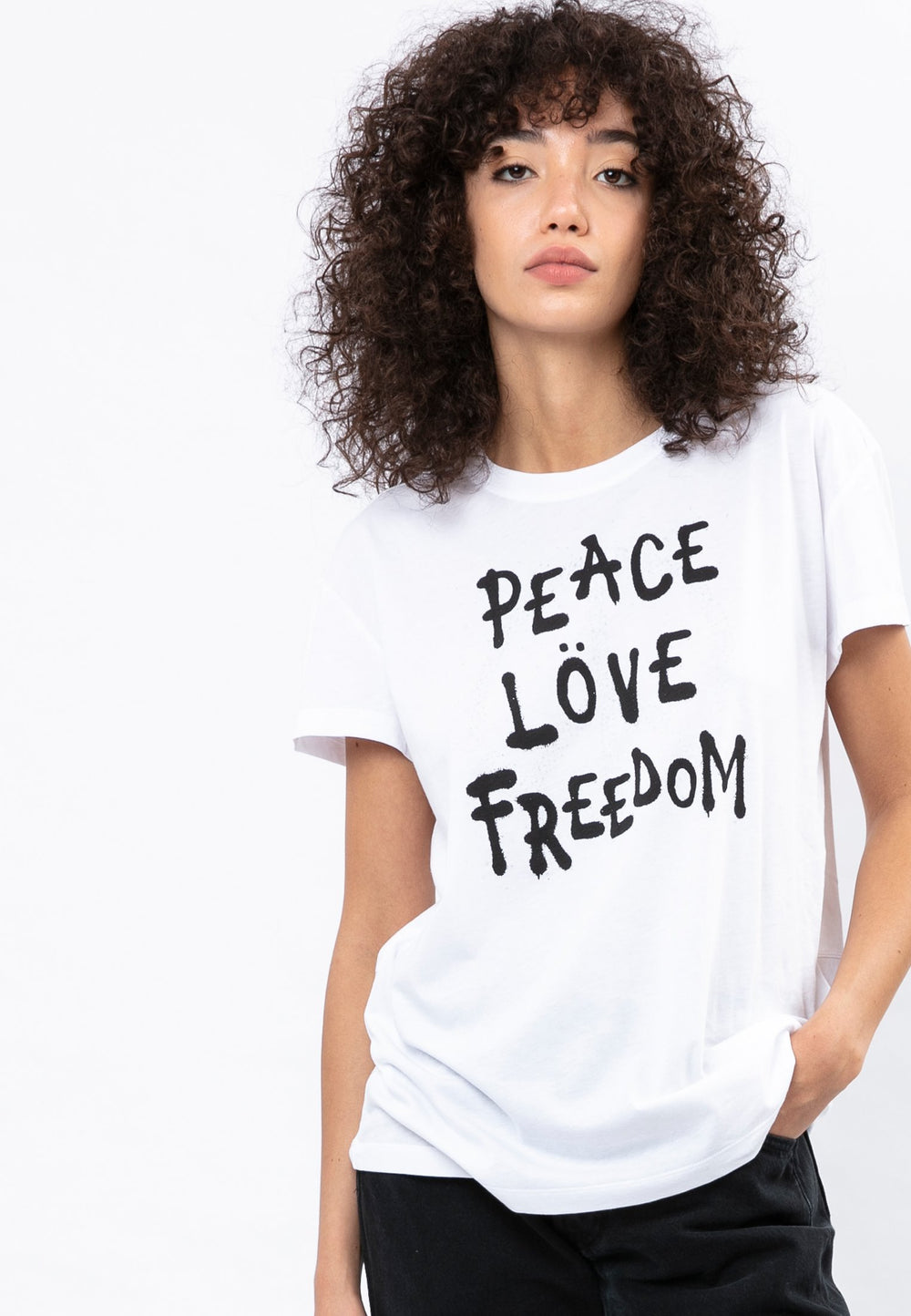 Globe Graphic White Top