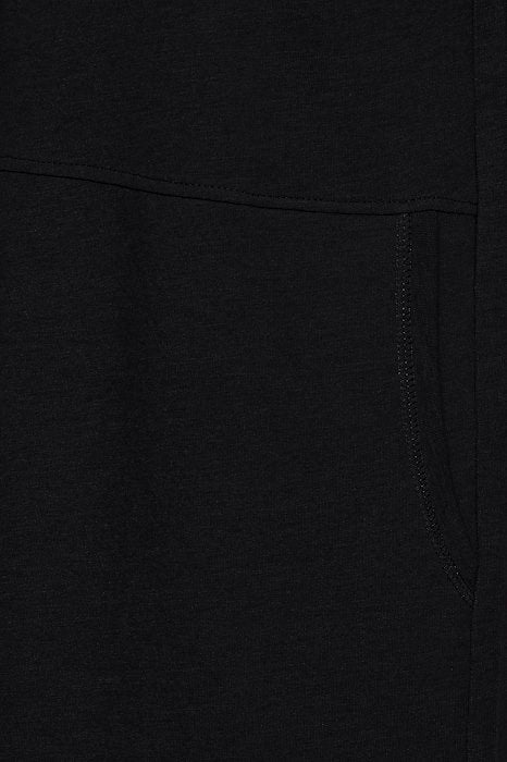 Black Sweat Pocket Dress
