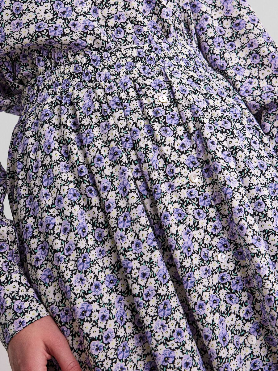 Long Midi Skirt - flower print