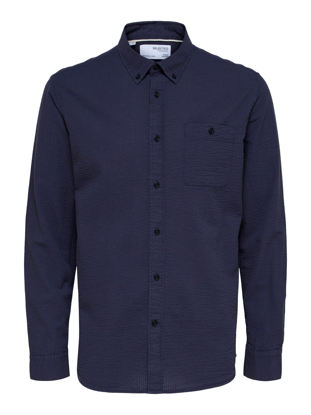 SLHREGREIL SHIRT LS SEERSUCKER