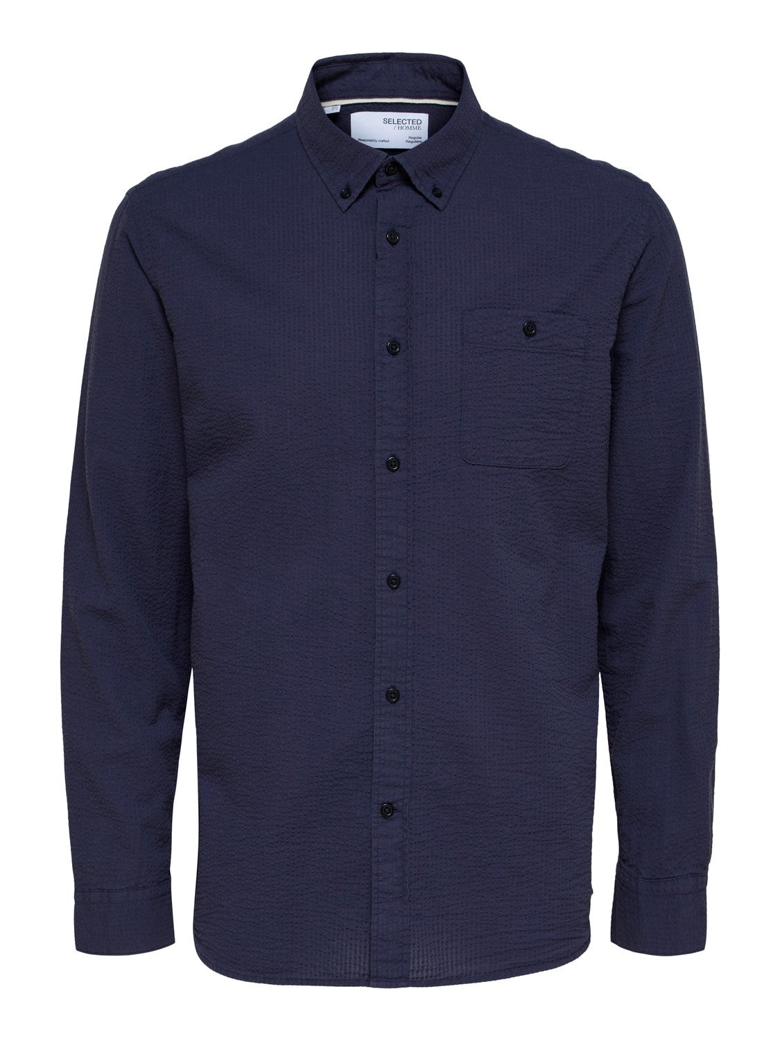 SLHREGREIL SHIRT LS SEERSUCKER