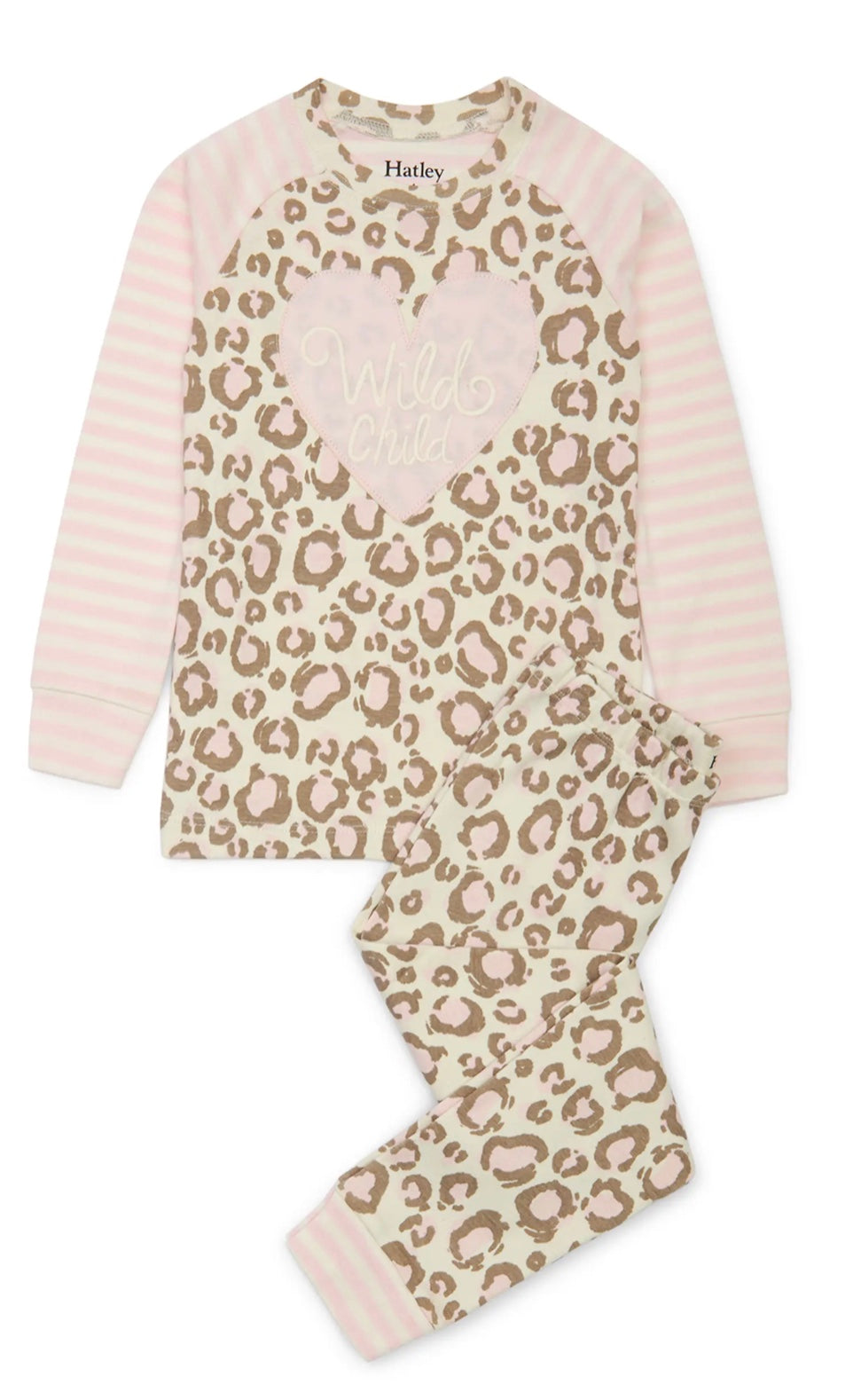 Wild child leopard 2-piece pyjama set