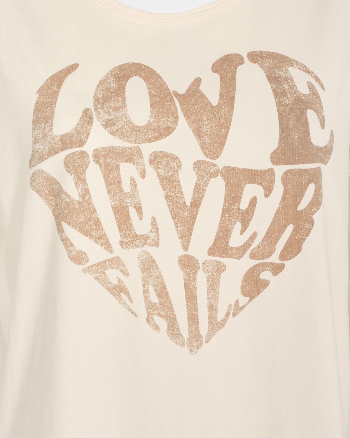 LOVE NEVER FAILS TEE - OFF WHITE