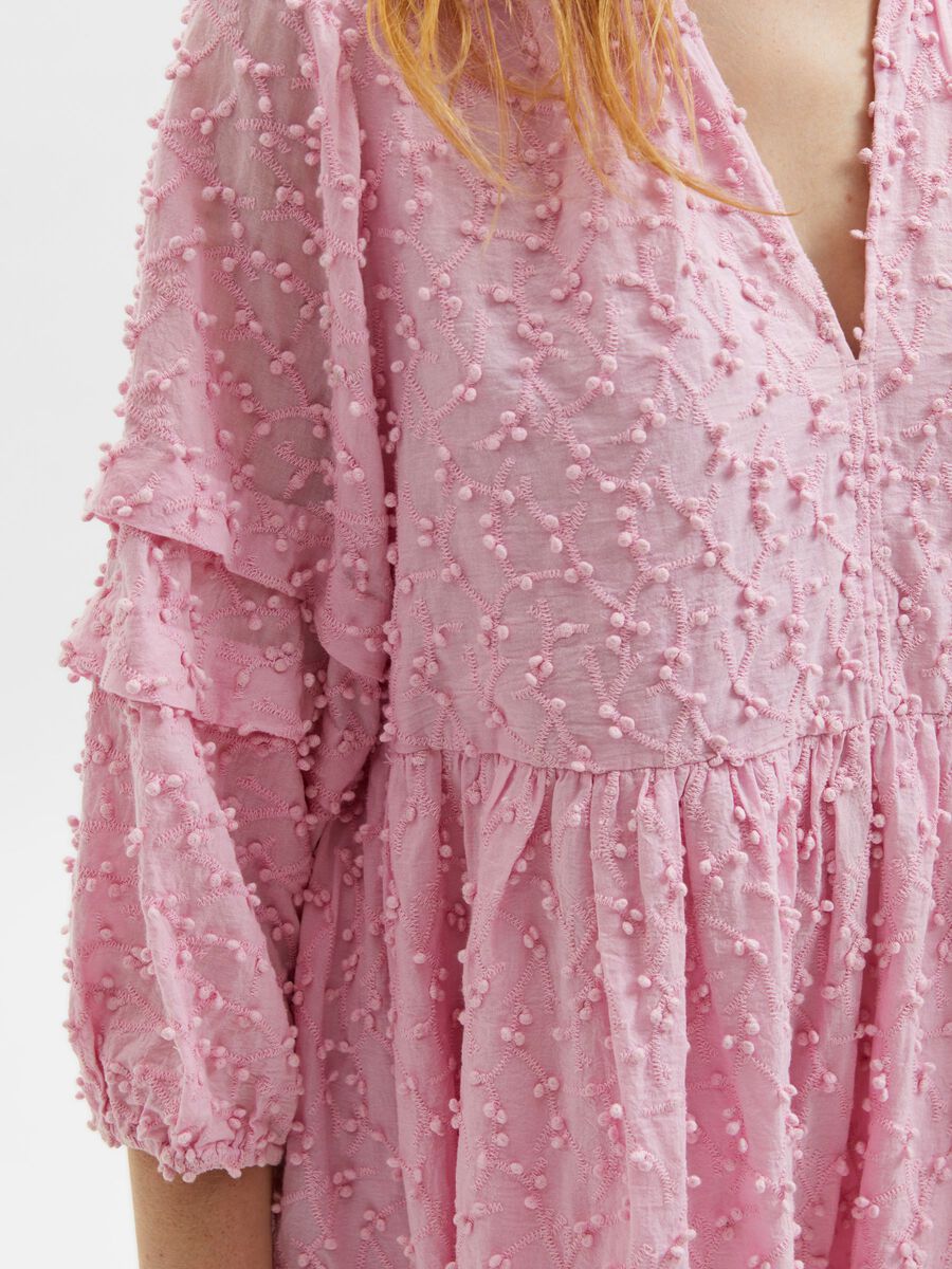 Textured Midi Dress - Lilac Sachet