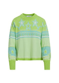Jacquard Pattern Knit - Flashing Green