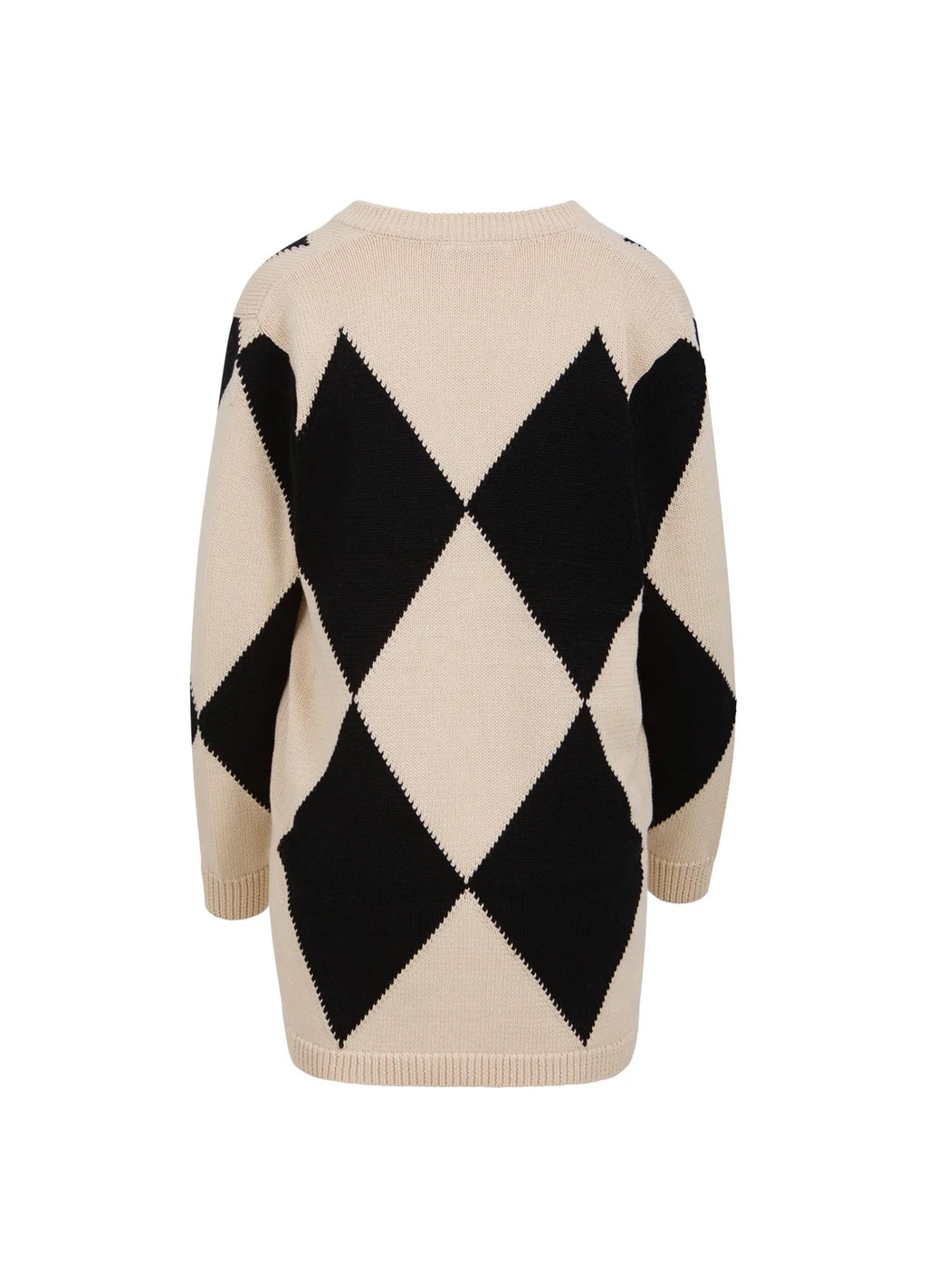 Seawool Knit With Argyle Pattern