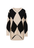 Seawool Knit With Argyle Pattern