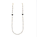 Black Love Drop Glasses Strap