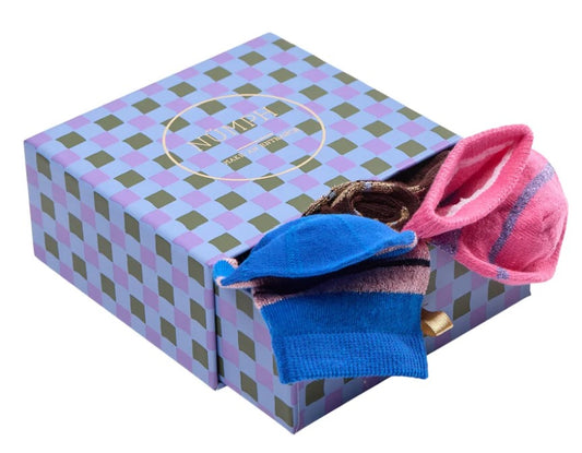 Numph Multipack Nunamila Socks - Pink, Blue & Brown