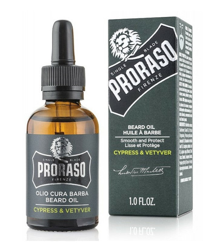proraso cypress & vetyver beard oil