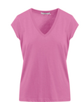 BASIC V-NECK T-SHIRT - ROSE PINK