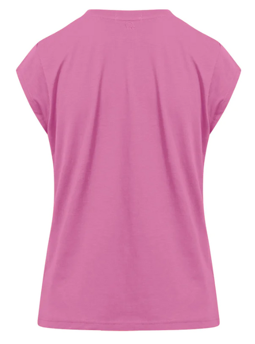 BASIC V-NECK T-SHIRT - ROSE PINK
