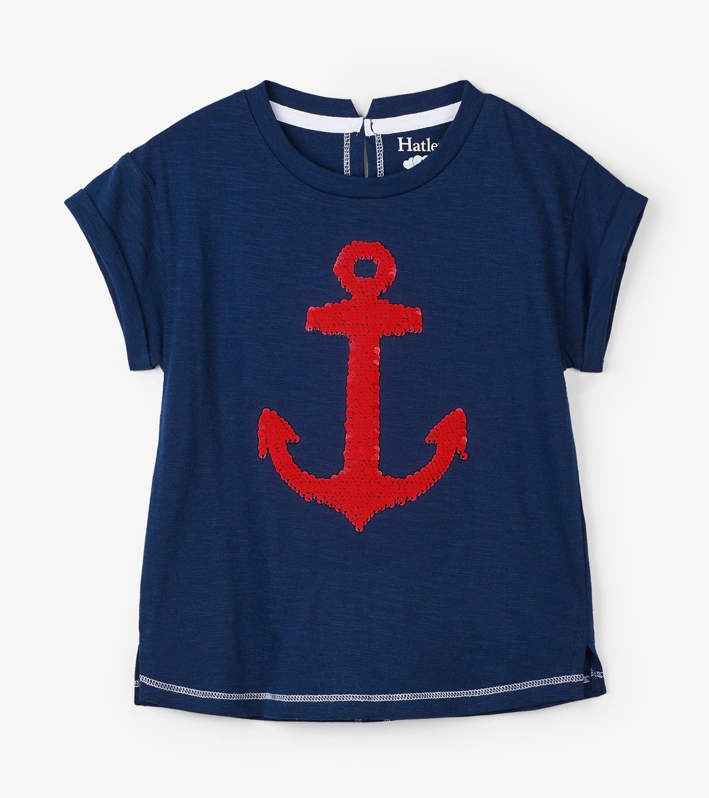 flip sequin anchor t-shirt
