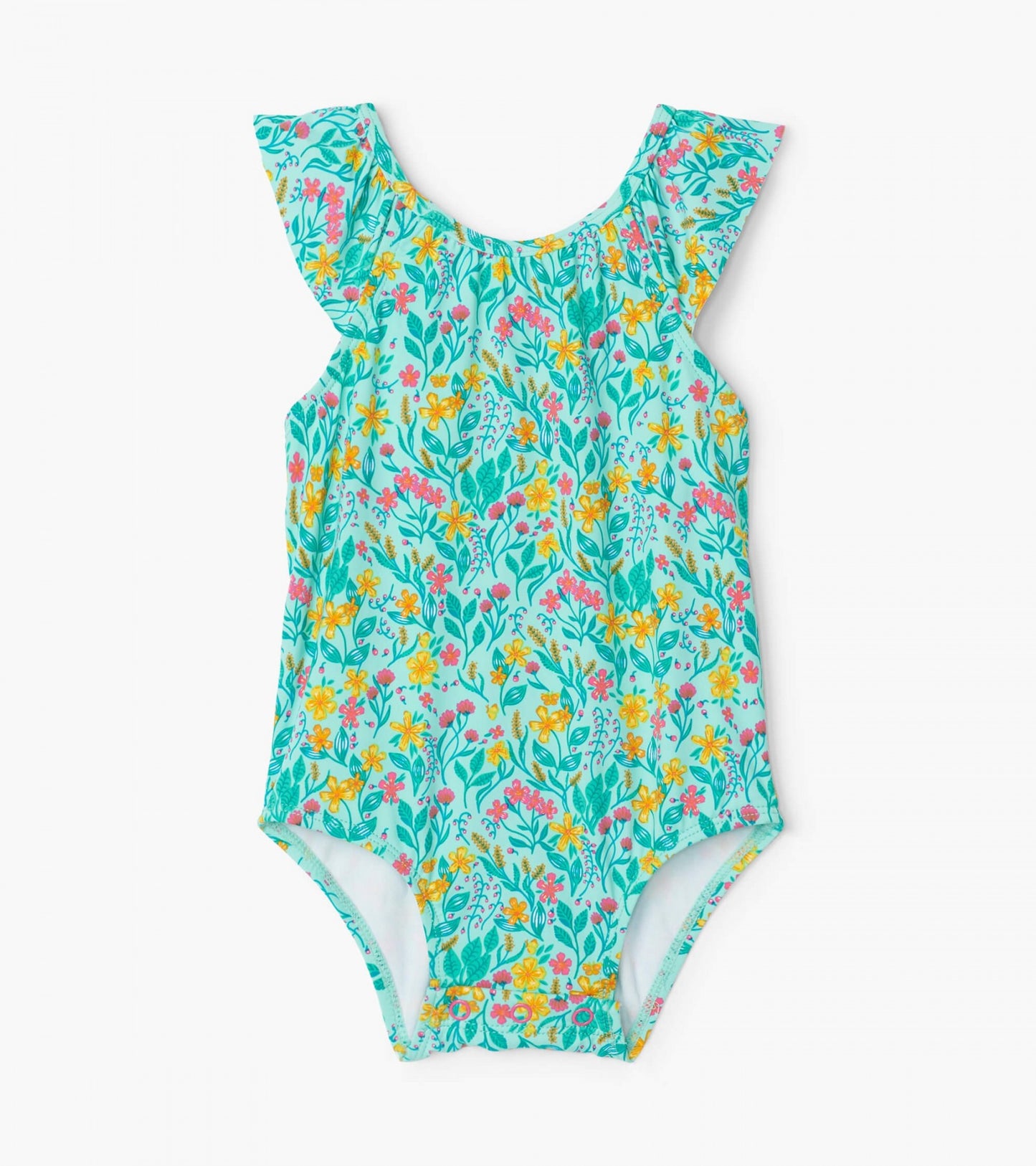 summer garden baby ruffle swimsuit