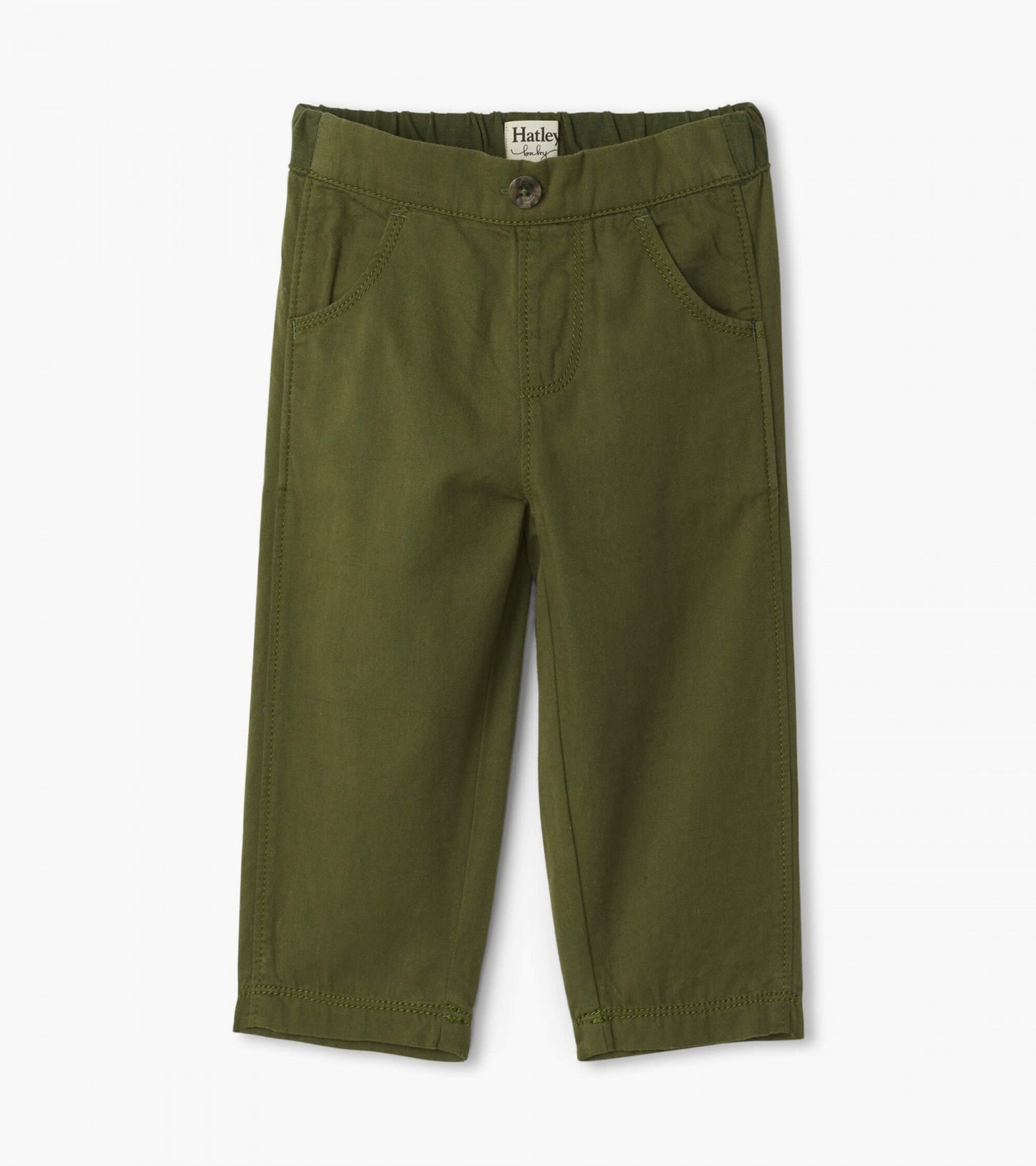 jungle green baby twill pants