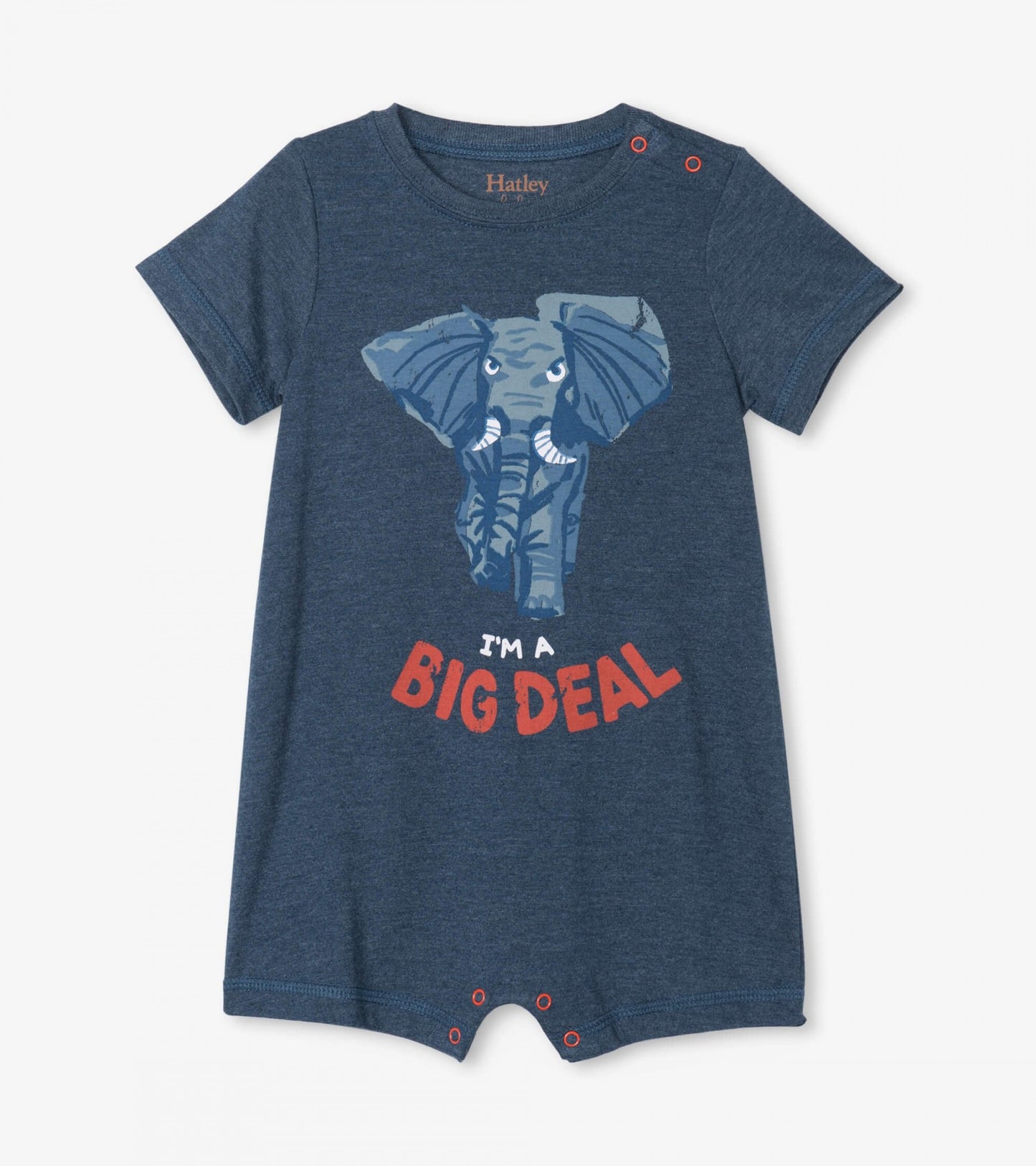 safari elephant baby romper