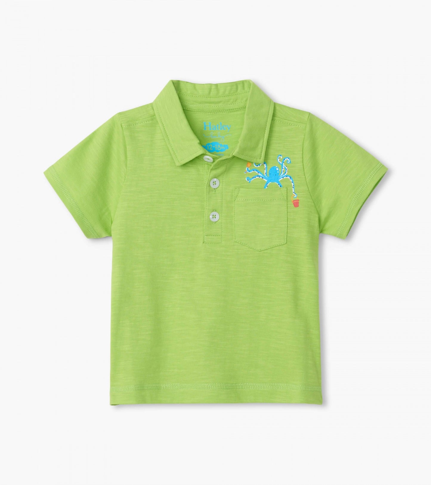 ocean octopus baby polo tee