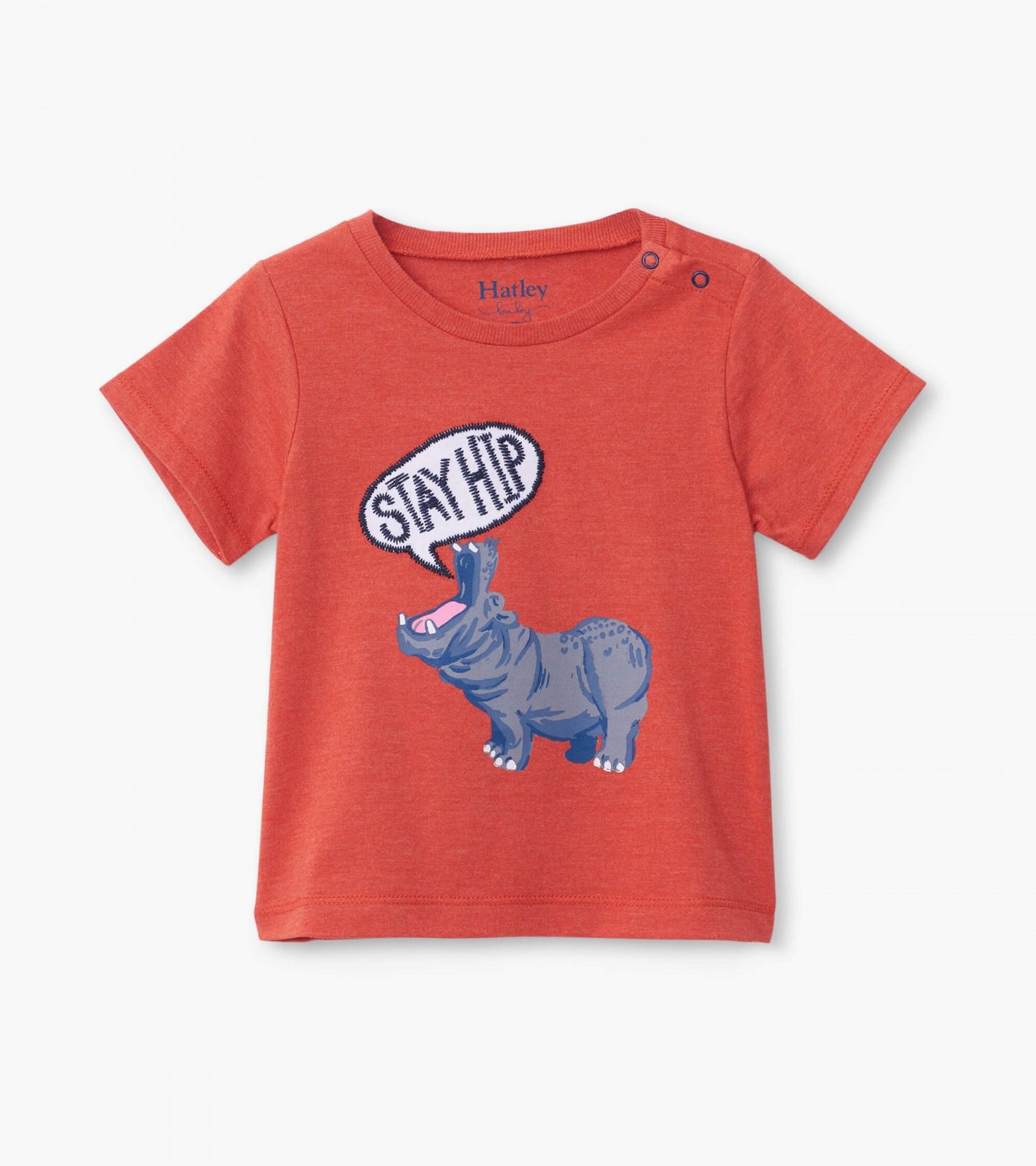 hip hippo baby graphic tee