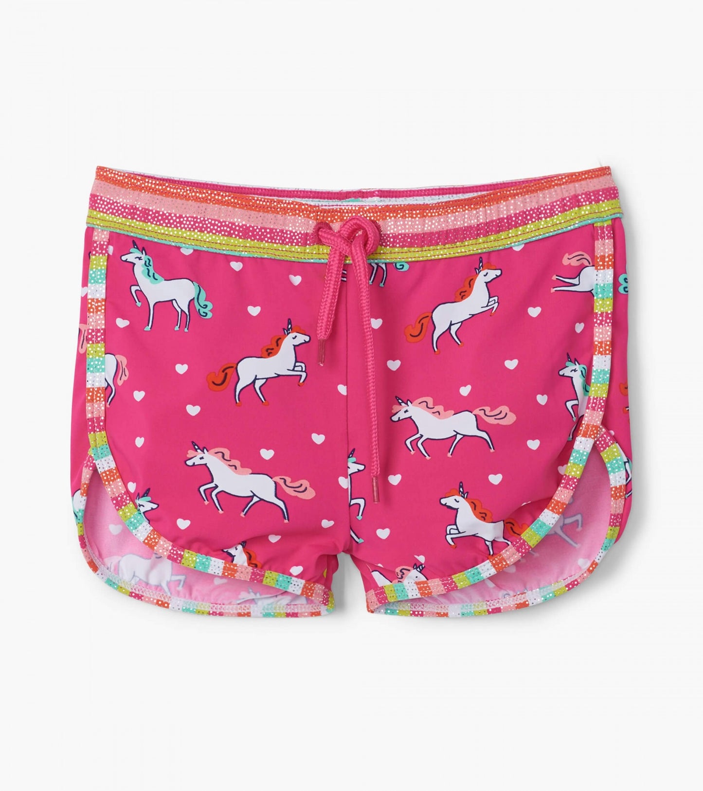 prancing unicorns swim shorts