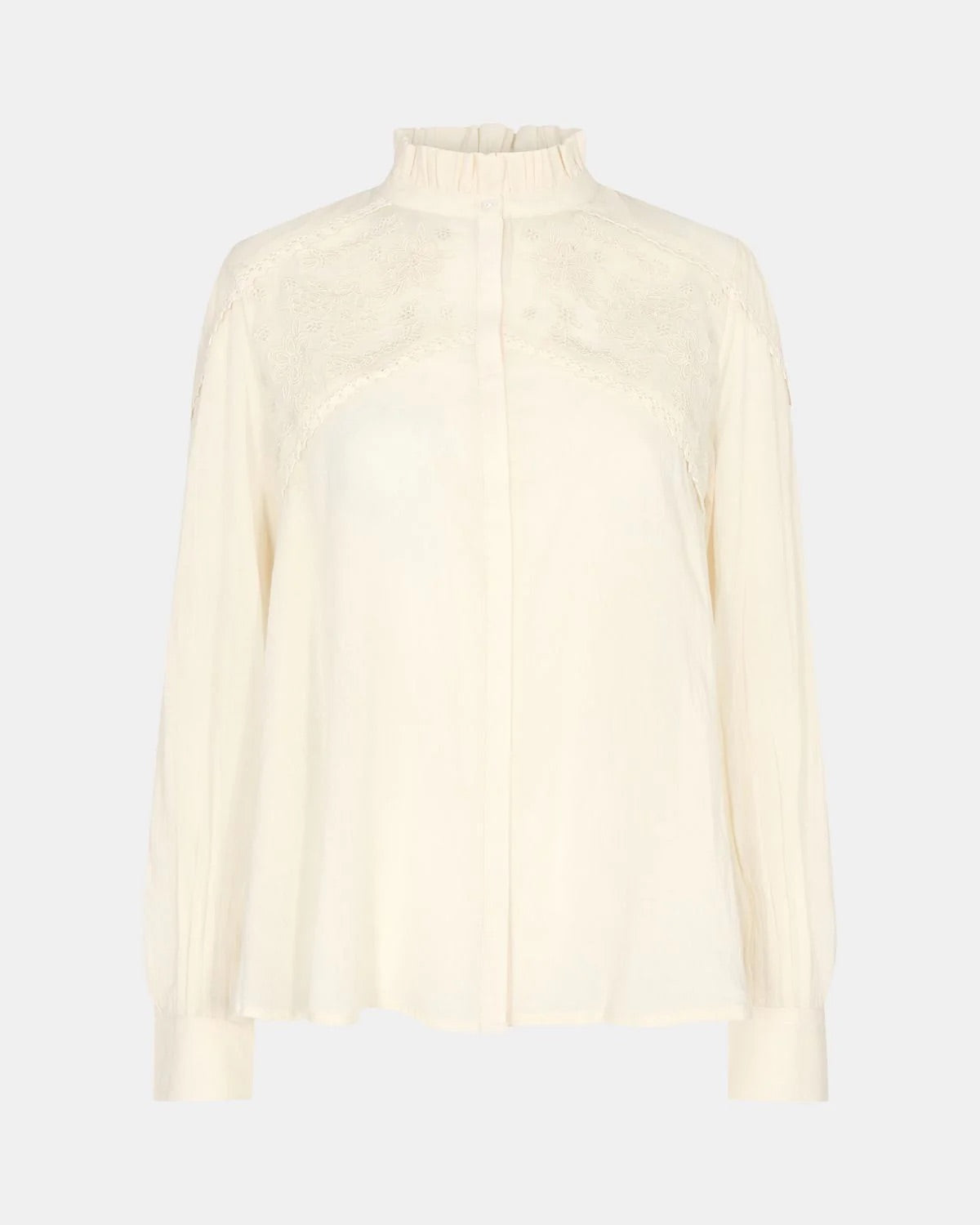 Peach Off-White Shirt