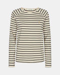 ROBINA Long Sleeve Off-White Striped T-Shirt