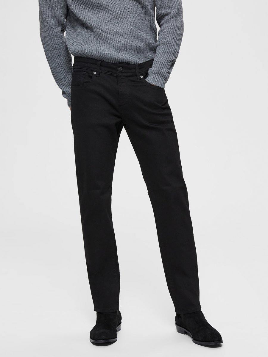 STRAIGHT CUT JEANS - Black