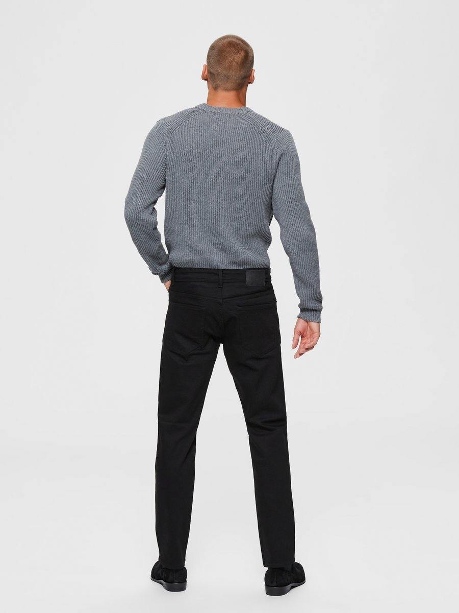 STRAIGHT CUT JEANS - Black