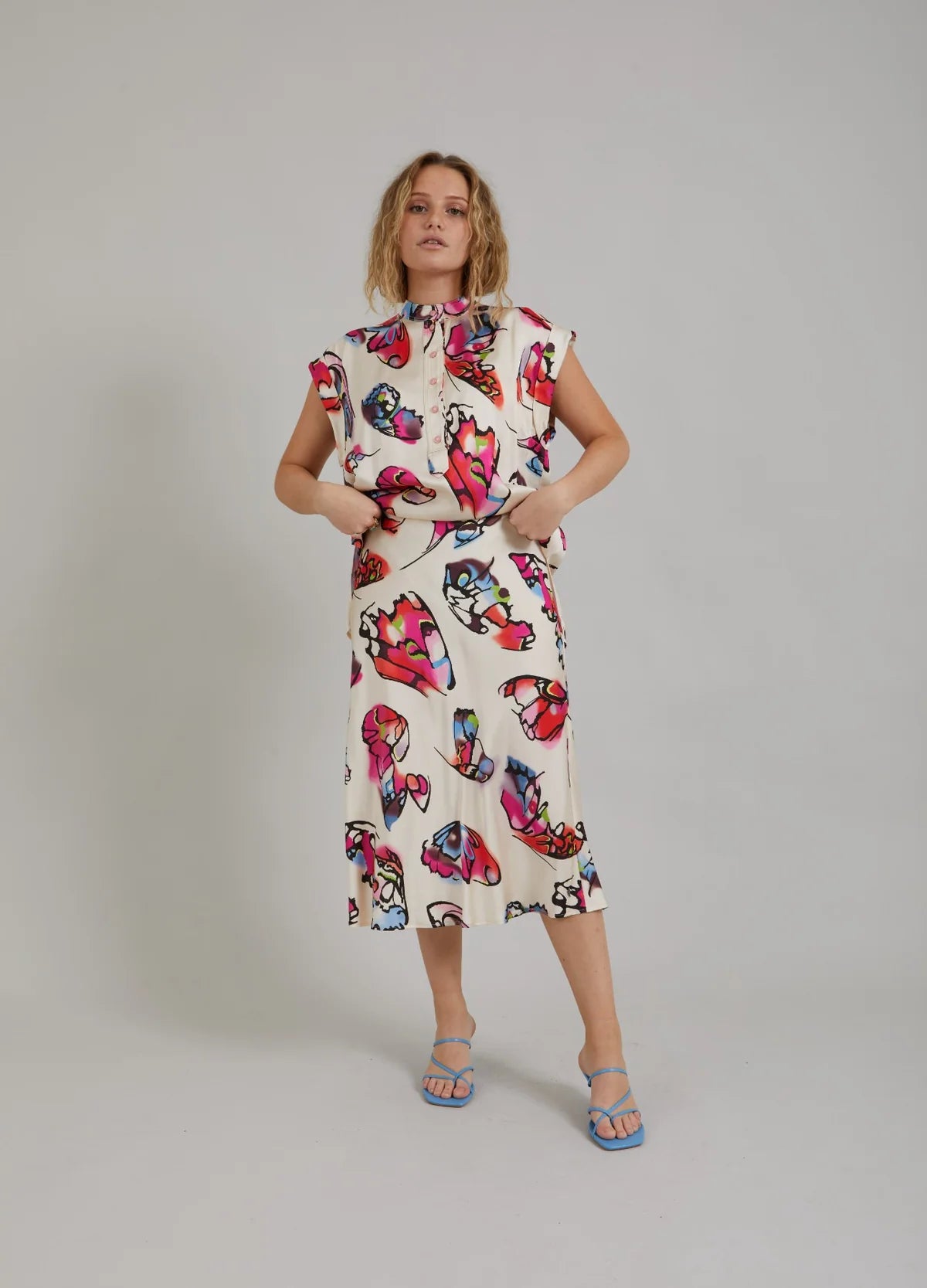 CC Skirt with Butterfly Print