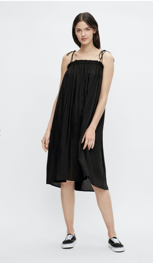 PcGlinda Strap Dress - Black