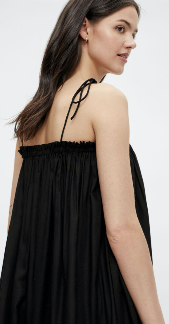 PCGLINDA STRAP DRESS - Black