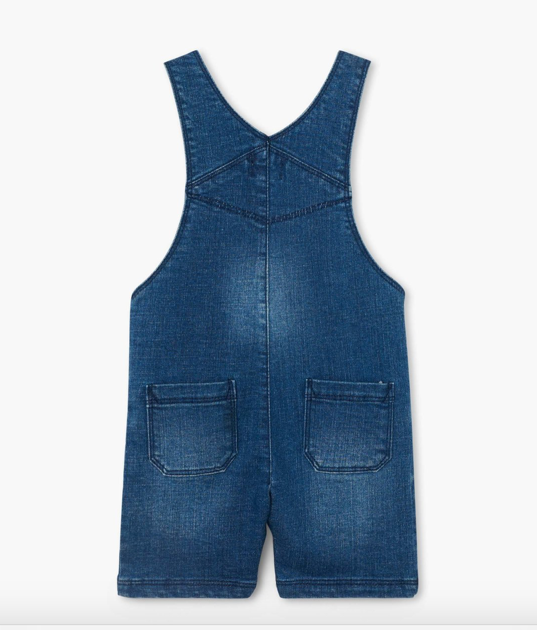 Denim Baby Short Overalls