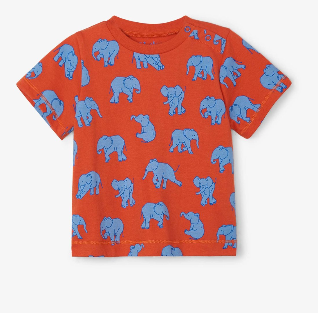 Dancing Elephants Baby Graphic Tee