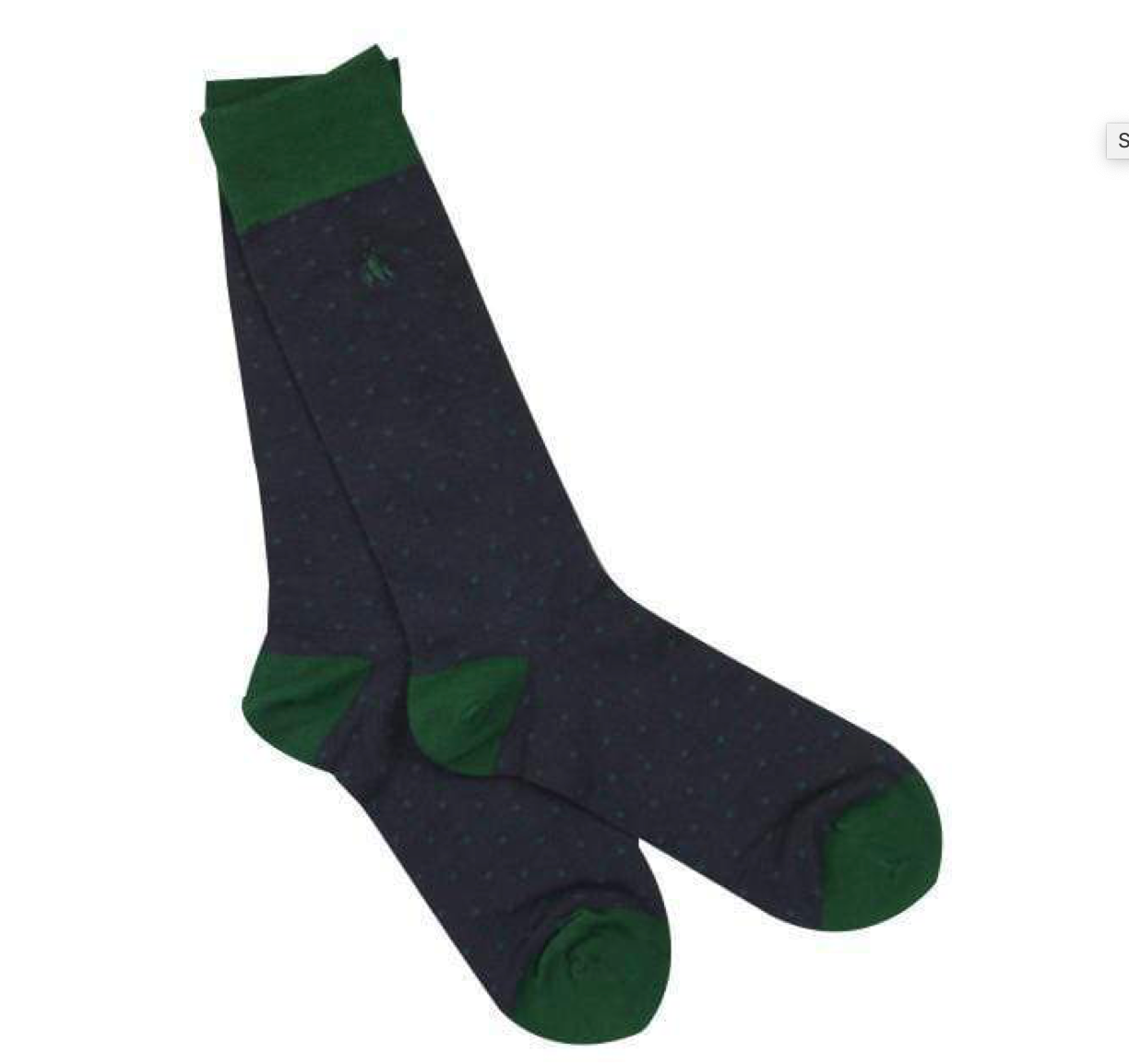 Bamboo Socks - Spotted Navy