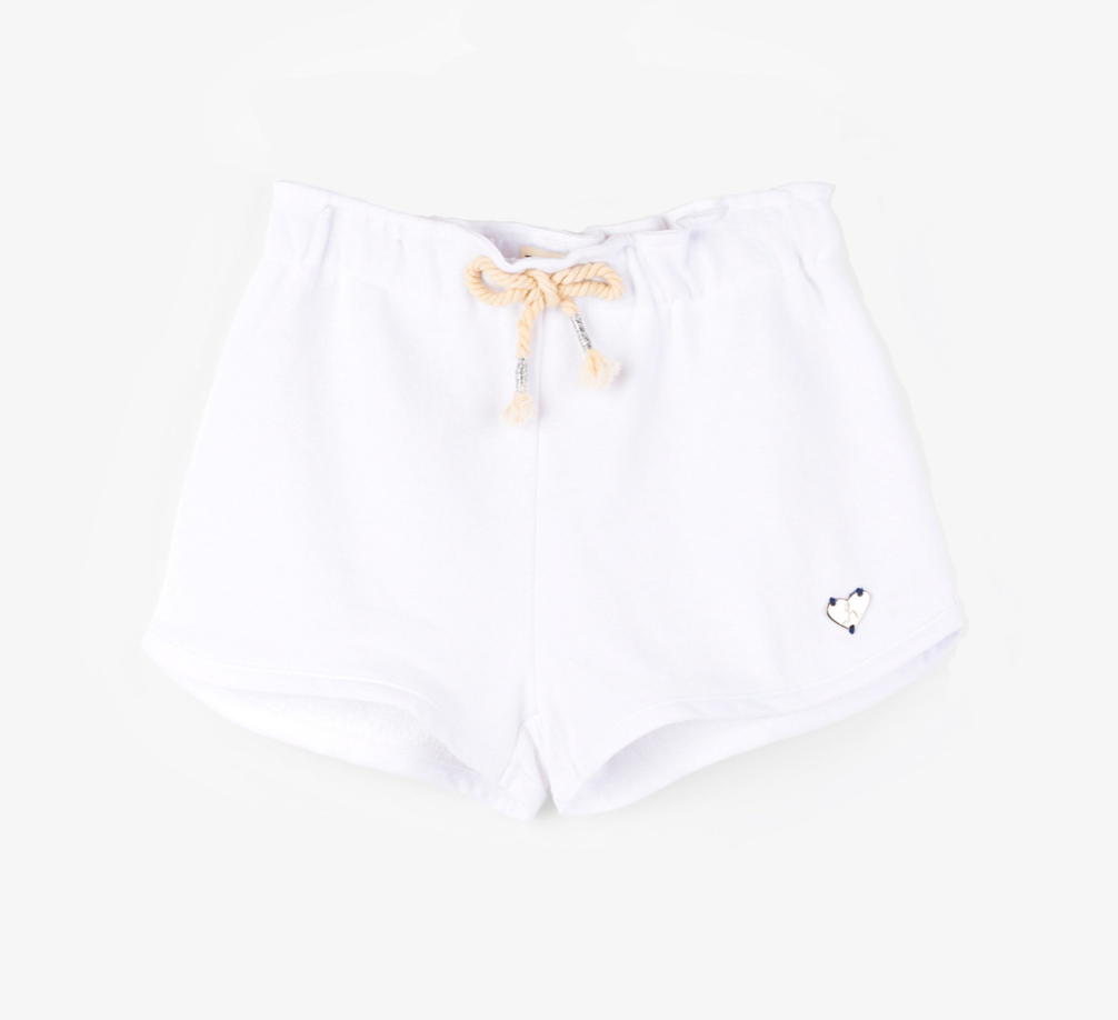 White French Terry Adventure Shorts