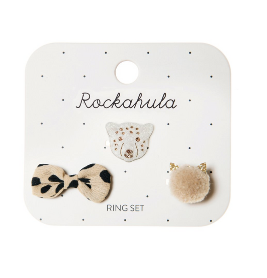 Rockahula Lily Leopard Ring Set