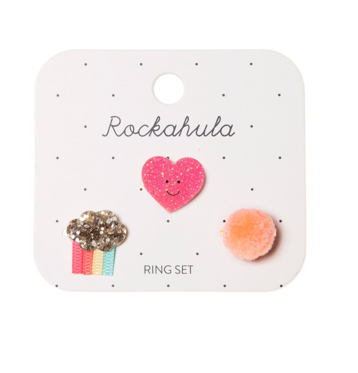 Rockahula Happy Heart Ring Set