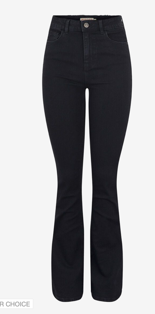 Peggy Flared High Waist Jeans - Black