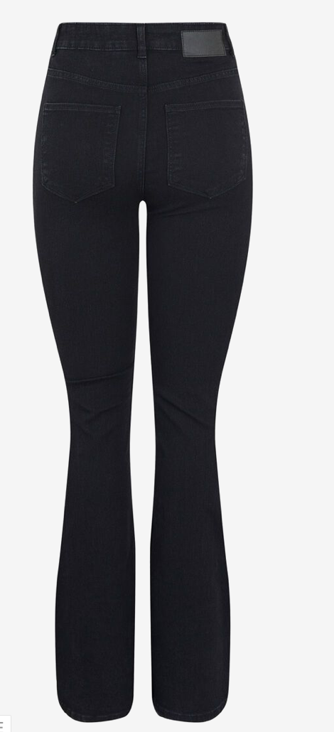 Peggy Flared High Waist Jeans - Black
