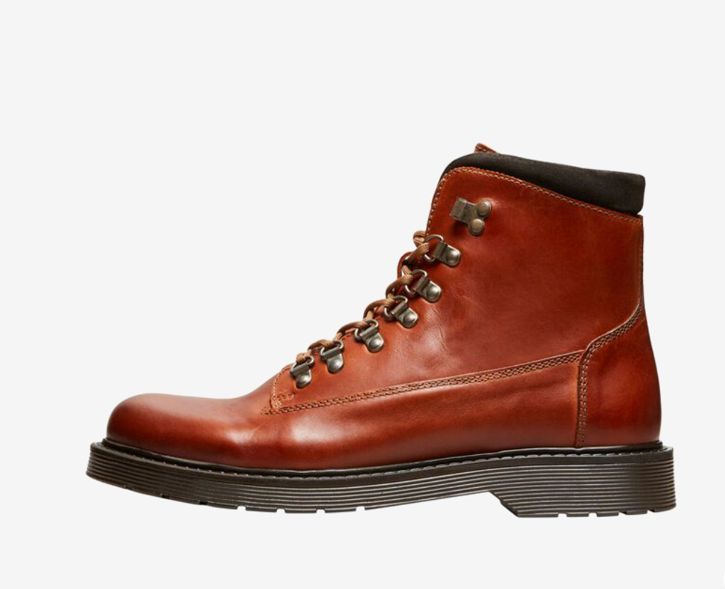 COGNAC LEATHER BOOT