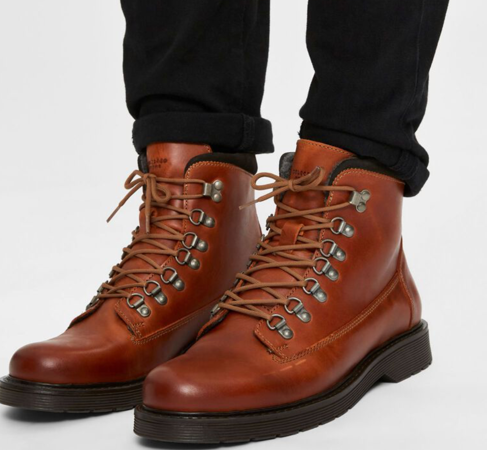 Leather Boot - Cognac